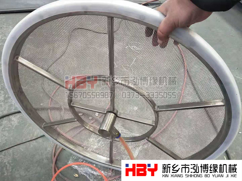 振動篩粉機使用氣動裝置做清網裝置可以嗎